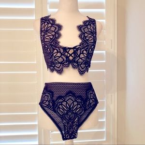 Victoria’s Secret bralette and high waist panty